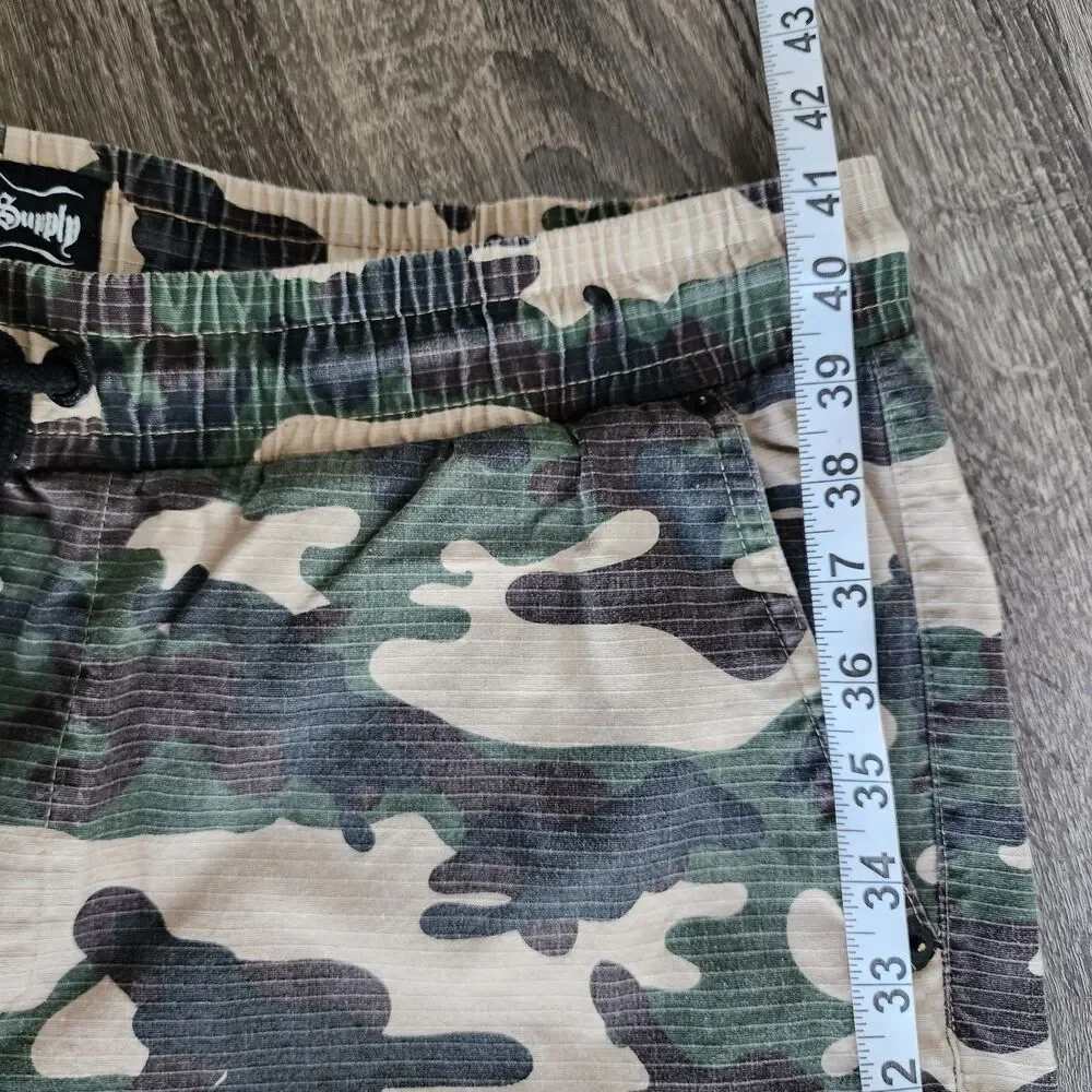 Dogg Supply by Snoop Dogg Mens XL Camo Cargo Pants Ripstop Stretch Elastic Waist - Picture 16 of 16